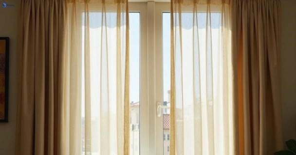 Dull dusty drapes in warrawee-nsw before professional cleaning